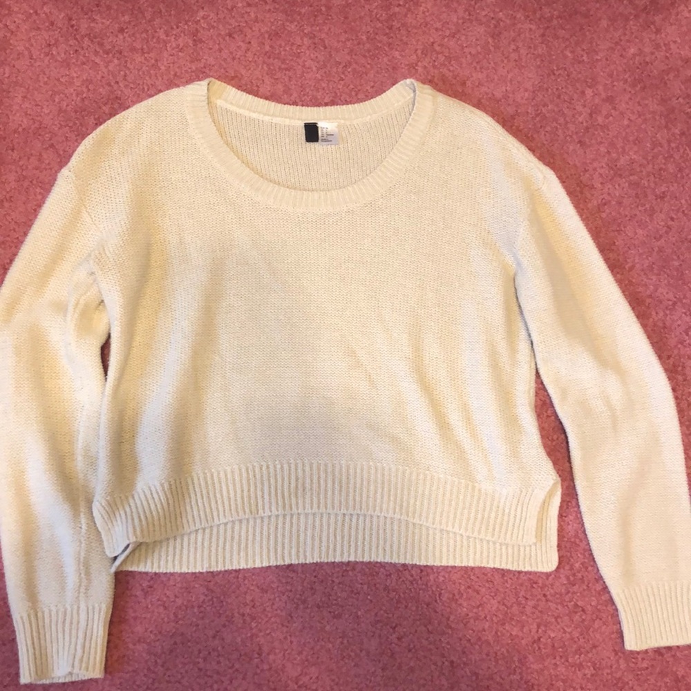 Tan cropped sweater